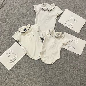 Three baby boy Janie and Jack bodysuits